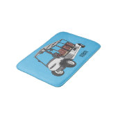 ゴルフカート/ゴルフ乳母車漫画イラストレーション バスマット (アングル)