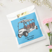 ゴルフカート/ゴルフ乳母車漫画イラストレーション フェイバーバッグ (封をした状態)