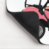 ゴルフカート/ゴルフ乳母車漫画イラストレーション マウスパッド (コーナー)