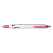 ゴルフカート/ゴルフ乳母車漫画イラストレーション 黒ボールペン (裏面)