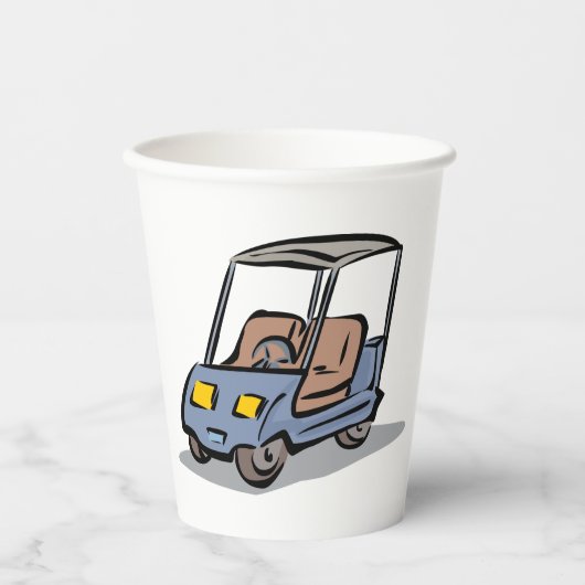 ゴルフカート 紙コップ (正面)