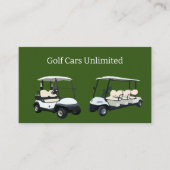 ゴルフカーレンタル及びサービス名刺 名刺 (正面)