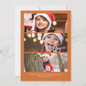 ゴルフカー飾ト・明るいオレンジ色の写真 シーズンカード (裏面)