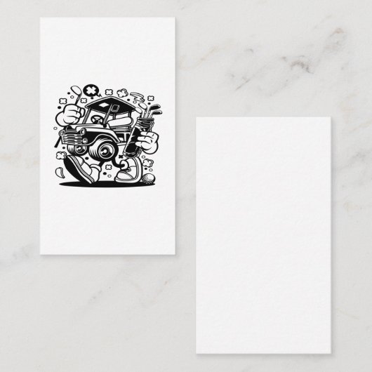 ゴルフカー 名刺 (正面/裏面)