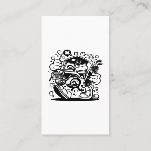 ゴルフカー 名刺 (正面)