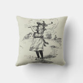 ゴルフガールゴルフヴィンテージ クッション (裏面)