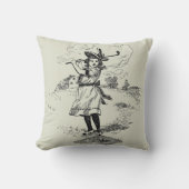 ゴルフガールゴルフヴィンテージ クッション (正面)