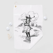 ゴルフガールゴルフヴィンテージ ゴルフタオル (インサイチュ)