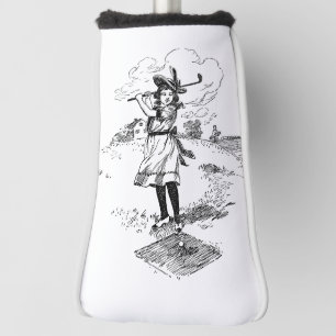 ゴルフガールゴルフヴィンテージ ゴルフヘッドカバー