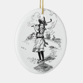 ゴルフガールゴルフヴィンテージ セラミックオーナメント (右)