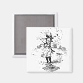 ゴルフガールゴルフヴィンテージ マグネット (正面/裏面)