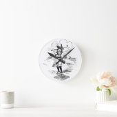 ゴルフガールゴルフヴィンテージ ラウンド壁時計 (ホーム)