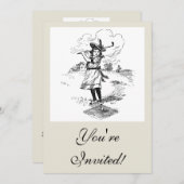 ゴルフガールゴルフヴィンテージ 招待状 (正面/裏面)