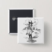 ゴルフガールゴルフヴィンテージ 缶バッジ (正面&裏面)