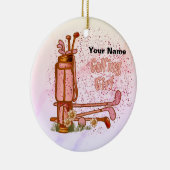 ゴルフガールゴルフ セラミックオーナメント (右)