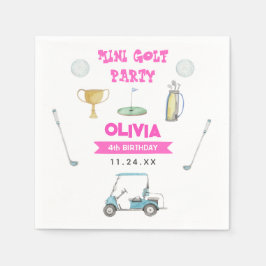 ゴルフガールバースデーパーティー スタンダードカクテルナプキン