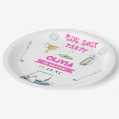 ゴルフガールバースデーパーティー ペーパープレート (アングル)