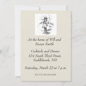 ゴルフガール ゴルフ ヴィンテージアート 招待状 (裏面)