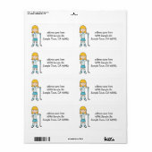 ゴルフガール ラベル (フルシート)