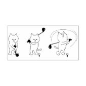 ゴルフキャットアートスタンプ ラバースタンプ (インプリント)