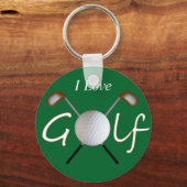 ゴルフキーチェーン(カスタマイズ可能) キーホルダー (正面)
