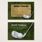 ゴルフギフトカード – 父の日の緑 (正面&裏面)