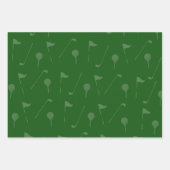 ゴルフギフトラップ – ゴルファーラッピング紙 ラッピングペーパーシート (正面2)