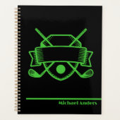 ゴルフギフト |生産性と整理とプレミアム プランナー手帳 (正面)