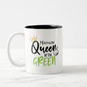 ゴルフクイーンおもしろいオブモダンザパーソナライズされた ツートーンマグカップ (左)