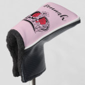 ゴルフクイーンパーソナライズされた ゴルフヘッドカバー (3/4 正面)