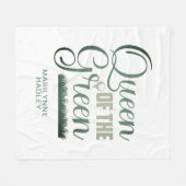 ゴルフクイーン・オブ・ザ・グリーン・スポーティ フリースブランケット (正面(横))