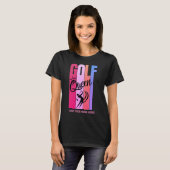 ゴルフクイーン 女性ゴルファー カスタムネームTシャツ Tシャツ (正面フル)