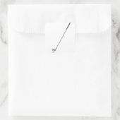 ゴルフクラブとボールをティースクエアシールに スクエアシール (バッグ)