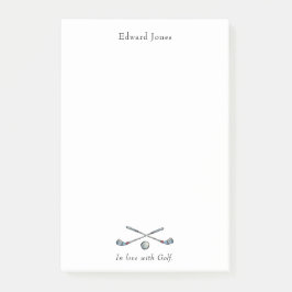 ゴルフクラブとボールゴルファー ポストイット