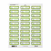 ゴルフクラブとボールブラックグリーンカスタム ラベル (フルシート)