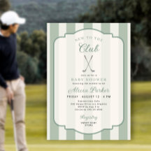ゴルフクラブに新しく入会したお祝いのジェンダー ニュートラル ベビーシャワー