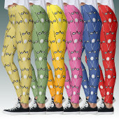 ゴルフクラブは黄金の模様 レギンス