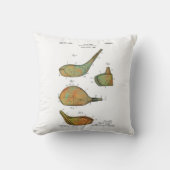 ゴルフクラブは- 1925年頃-装飾用クッションの先頭に立ちます クッション (正面)