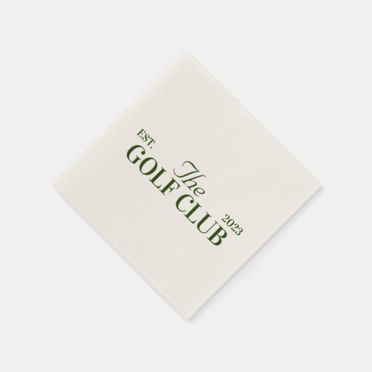 ゴルフクラブをテーマにしたパーティーバチュラーパーティ スタンダードカクテルナプキン (角)