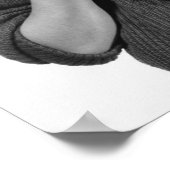 ゴルフクラブを持つ女性 ポスター (角)