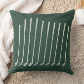 ゴルフクラブアンティークゴルフアートヴィンテージグリーンスタイル クッション (ブランケット)