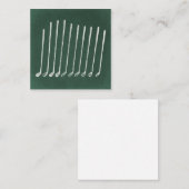 ゴルフクラブアンティークゴルフアートヴィンテージグリーンスタイル ノートカード (正面/裏面)