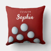 ゴルフクラブアートゴルフコーチ名 クッション (裏面)