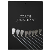 ゴルフクラブアートゴルフコーチ名 クリップボード (裏面)