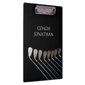 ゴルフクラブアートゴルフコーチ名 クリップボード (右)