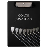 ゴルフクラブアートゴルフコーチ名 クリップボード (正面)