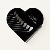 ゴルフクラブアートゴルフコーチ名 ノートブック (裏面)