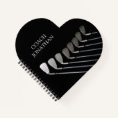 ゴルフクラブアートゴルフコーチ名 ノートブック (正面)