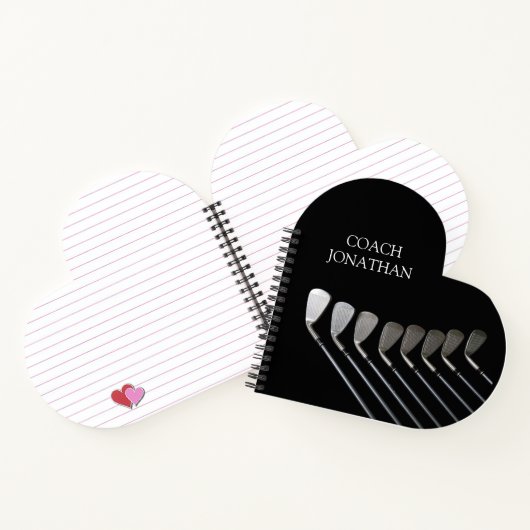 ゴルフクラブアートゴルフコーチ名 ノートブック (内部)