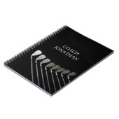 ゴルフクラブアートゴルフコーチ名 ノートブック (左側)